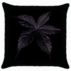 Pink Xray Flower Throw Pillow Case (black) by AnjieMakes