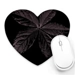 Pink Xray Flower Heart Mousepads Front