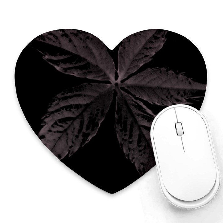 Pink Xray Flower Heart Mousepads