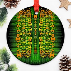 Magical Forest Of Freedom And Hope Ornament (round)  by pepitasart