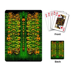 Magical Forest Of Freedom And Hope Playing Card by pepitasart