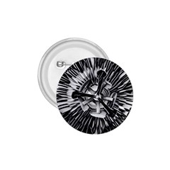 Black And White Passion Flower Passiflora  1 75  Buttons