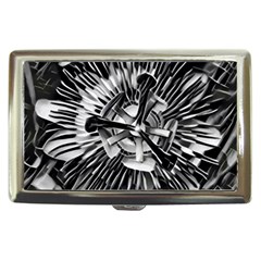 Black And White Passion Flower Passiflora  Cigarette Money Cases