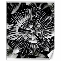 Black And White Passion Flower Passiflora  Canvas 16  X 20   by yoursparklingshop