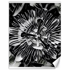 Black And White Passion Flower Passiflora  Canvas 18  X 24   by yoursparklingshop