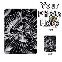 Black And White Passion Flower Passiflora  Multi-purpose Cards (rectangle)  by yoursparklingshop