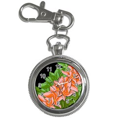 Decorative Flowers Key Chain Watches