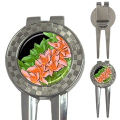 Decorative Flowers 3-in-1 Golf Divots