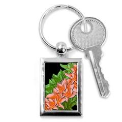 Decorative Flowers Key Chains (rectangle) 