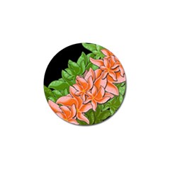 Decorative Flowers Golf Ball Marker