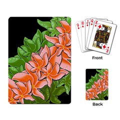 Decorative Flowers Playing Card by Valentinaart