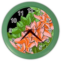 Decorative Flowers Color Wall Clocks