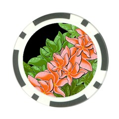 Decorative Flowers Poker Chip Card Guards