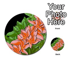 Decorative Flowers Multi-purpose Cards (round)  by Valentinaart