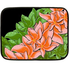 Decorative Flowers Fleece Blanket (mini)