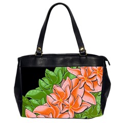 Decorative Flowers Office Handbags (2 Sides) 