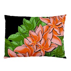 Decorative Flowers Pillow Case (two Sides) by Valentinaart