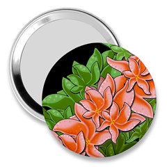 Decorative Flowers 3  Handbag Mirrors