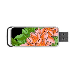 Decorative Flowers Portable Usb Flash (two Sides)