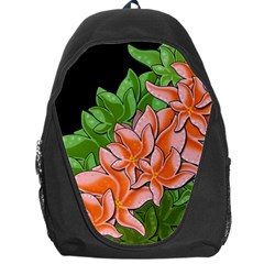 Decorative Flowers Backpack Bag