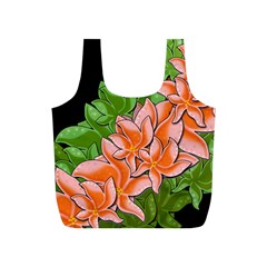 Decorative Flowers Full Print Recycle Bags (s) 