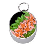 Decorative flowers Mini Silver Compasses Front