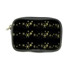 Yellow elegant Xmas snowflakes Coin Purse Front