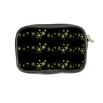 Yellow elegant Xmas snowflakes Coin Purse Back