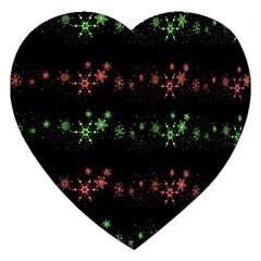 Decorative Xmas Snowflakes Jigsaw Puzzle (heart)