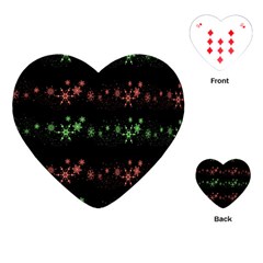 Decorative Xmas Snowflakes Playing Cards (heart) 