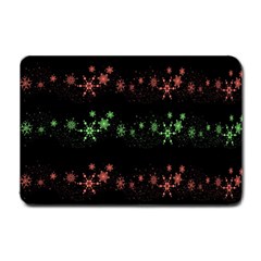 Decorative Xmas Snowflakes Small Doormat  by Valentinaart