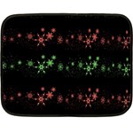 Decorative Xmas snowflakes Double Sided Fleece Blanket (Mini)  35 x27  Blanket Front