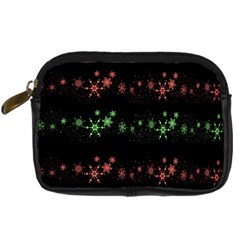 Decorative Xmas Snowflakes Digital Camera Cases by Valentinaart