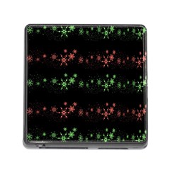 Decorative Xmas Snowflakes Memory Card Reader (square) by Valentinaart