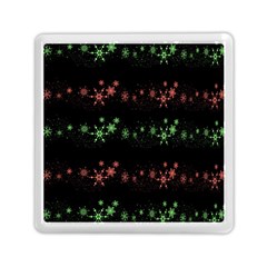 Decorative Xmas Snowflakes Memory Card Reader (square)  by Valentinaart