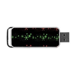 Decorative Xmas Snowflakes Portable Usb Flash (two Sides) by Valentinaart