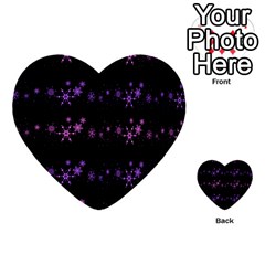 Purple Elegant Xmas Multi-purpose Cards (heart)  by Valentinaart