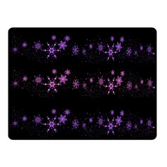 Purple Elegant Xmas Fleece Blanket (small) by Valentinaart