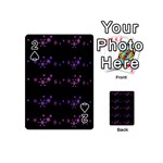 Purple elegant Xmas Playing Cards 54 (Mini)  Front - Spade2