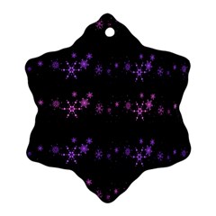 Purple Elegant Xmas Ornament (snowflake) 