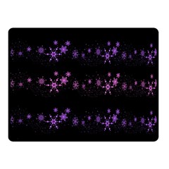 Purple Elegant Xmas Double Sided Fleece Blanket (small)  by Valentinaart