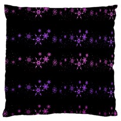 Purple Elegant Xmas Large Flano Cushion Case (one Side) by Valentinaart