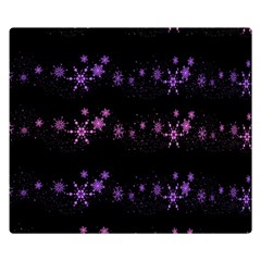 Purple Elegant Xmas Double Sided Flano Blanket (small)  by Valentinaart