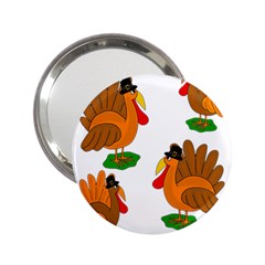 Thanksgiving Turkeys 2 25  Handbag Mirrors by Valentinaart