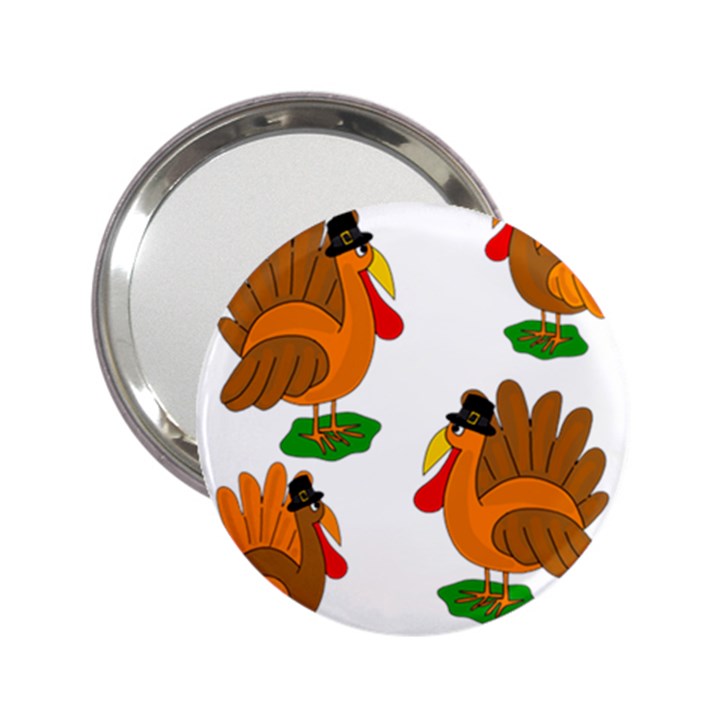 Thanksgiving turkeys 2.25  Handbag Mirrors