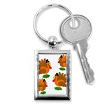 Thanksgiving turkeys Key Chains (Rectangle)  Front