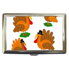 Thanksgiving Turkeys Cigarette Money Cases by Valentinaart