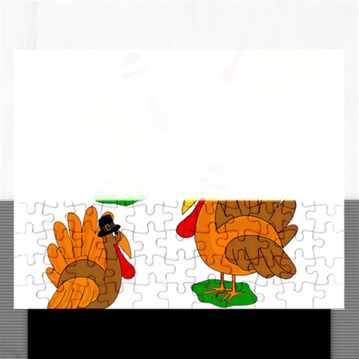 Thanksgiving turkeys Rectangular Jigsaw Puzzl