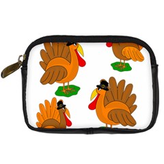 Thanksgiving Turkeys Digital Camera Cases by Valentinaart