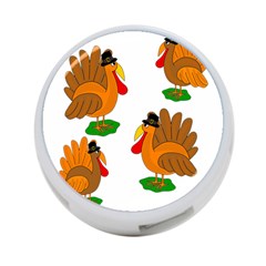 Thanksgiving Turkeys 4-port Usb Hub (two Sides)  by Valentinaart